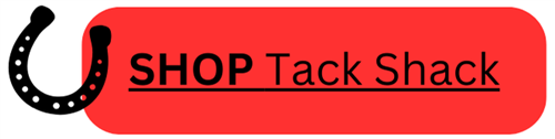 Horseshoe in red box: Shop Tack Shack